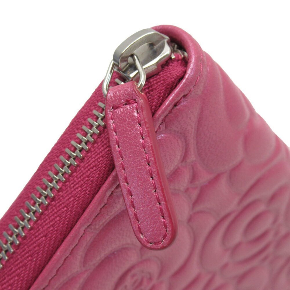 CHANEL Pink Leather Wallet - Picture 3 of 5